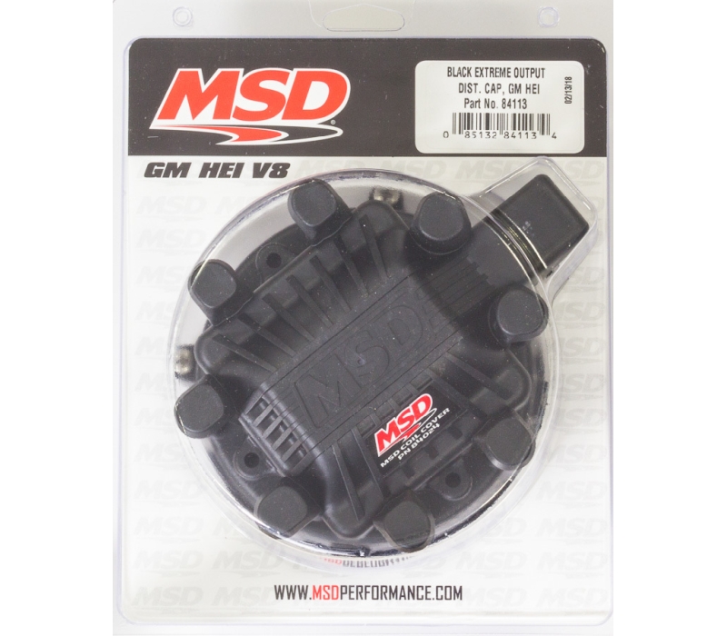 MSD GM HEI Distributor Cap Black