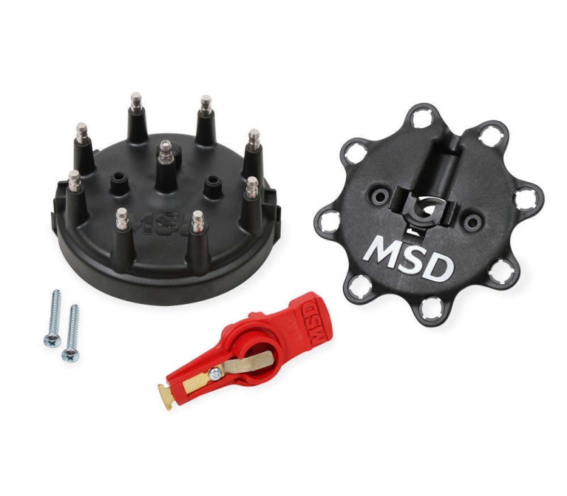 MSD Cap & Rotor Kit - 85-95 Ford - Black