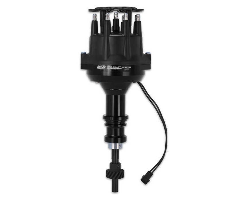 MSD SBF 302 Pro Billet Distributor Black Finish