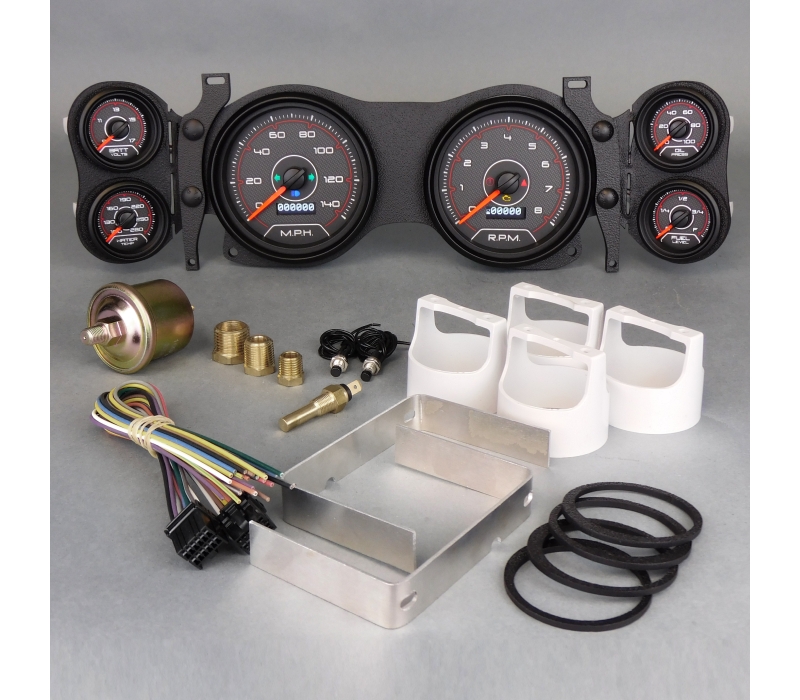 NEW VINTAGE USA Gauge Kit Camaro 70-78 CFR Red