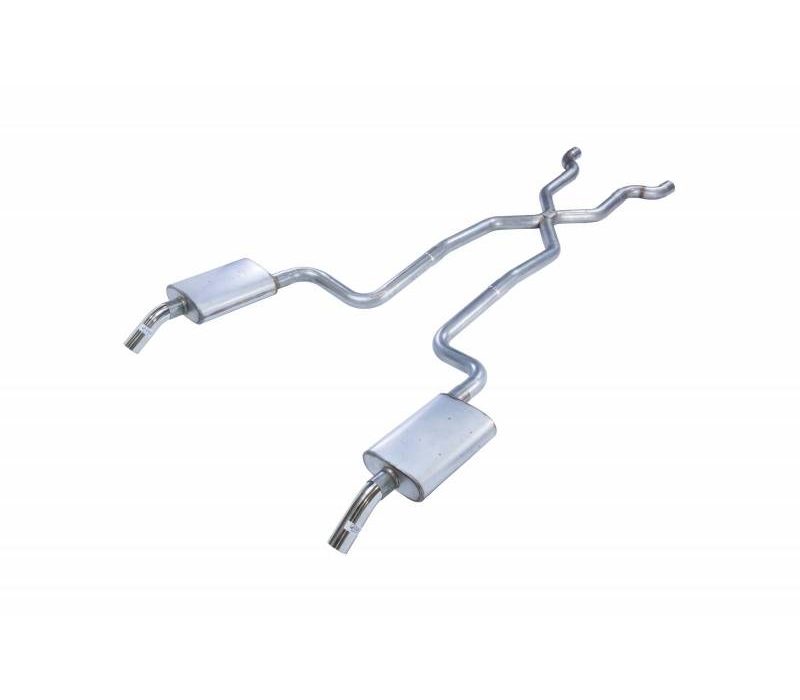 Pypes Corvette C3 2.5" Crossmember-back System NO MUFFLERS