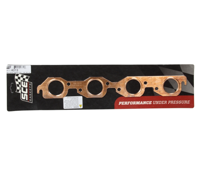 SCE GASKETS 1.875 Dia. BBC Copper Embossed Exhaust Gasket