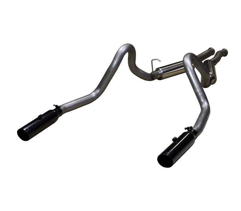 Pypes Mustang Pype Bomb Cat Back System - Phantom Black Tips