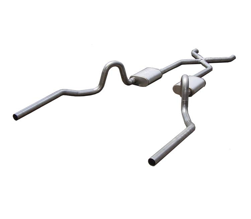 Pypes CHEVELLE 3" Crossmember-back System w/ X-pipe RacePro