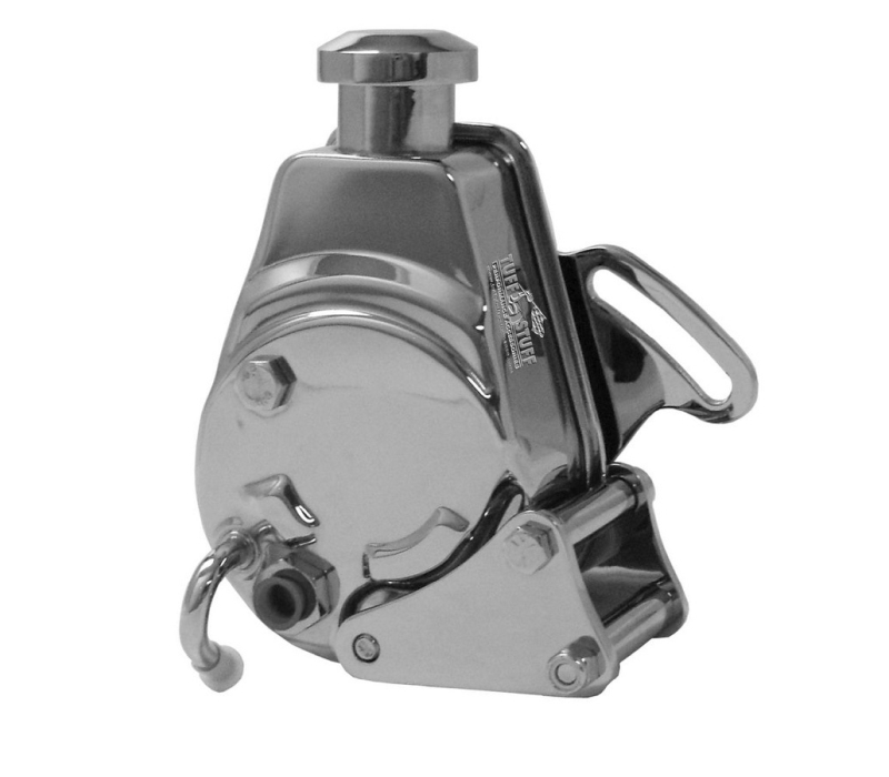 TUFF-STUFF SBC Power Steering Brckt LWP Chrome