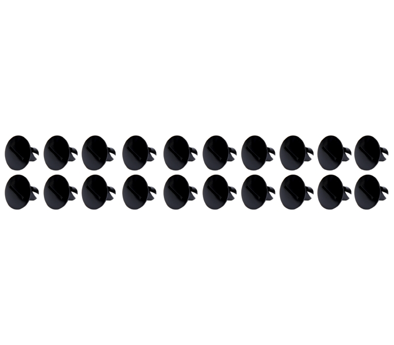 Ti22 PERFORMANCE Large Head Dzus Buttons .500 Long 10 Pack Black
