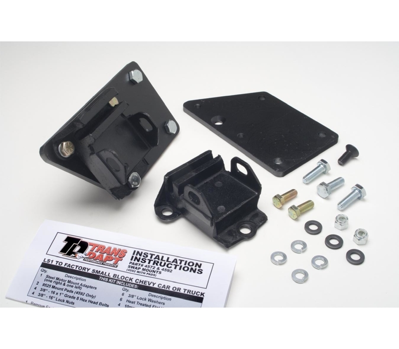 TRANS-DAPT LS1 Into SBC Chassis Motor Mount Kit