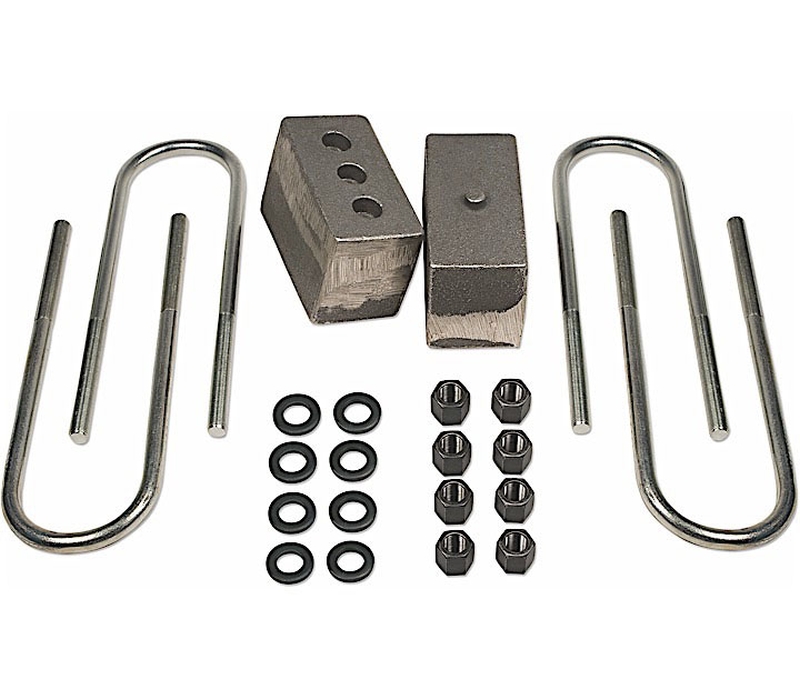 Tuff Country 03-12 Dodge Ram 3500 4wd (w/3.5in Rear axle) 4in Rear Block & U-Bolt Kit