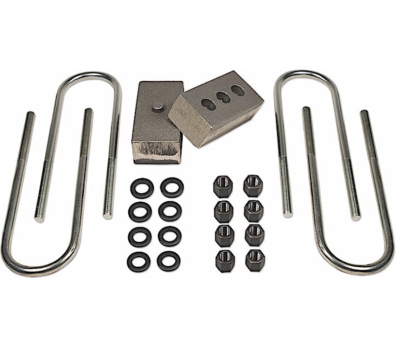 Tuff Country 03-23 Dodge Ram 3500 4wd (w/4in Rear axle) 2in Rear Block & U-Bolt Kit