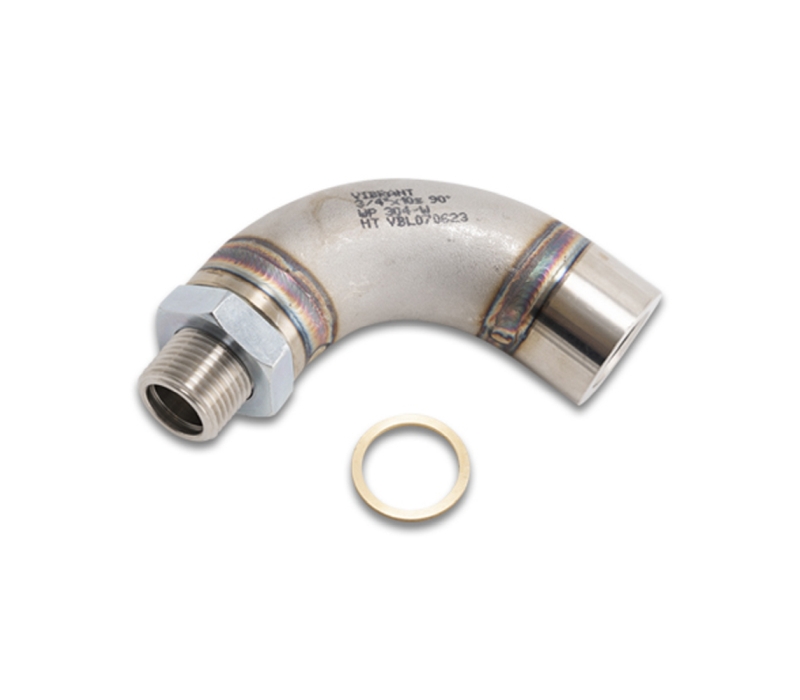 Vibrant Thread-On J-Style O2 Sensor Bung Adapter