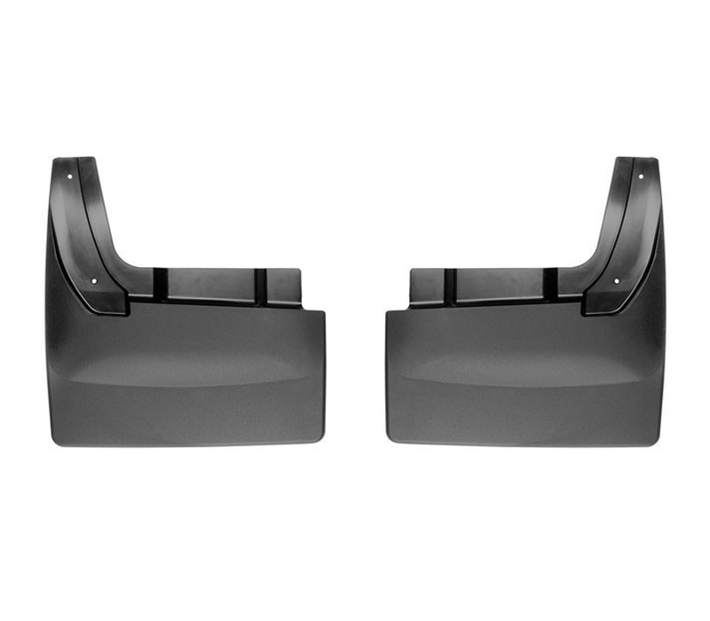 WeatherTech 2010+ Dodge Ram 3500 Dually w/ Flares No Drill Mudflaps - Black
