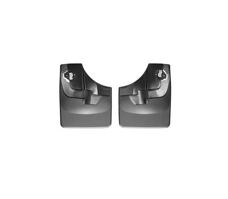 WeatherTech 2019+ Ford Ranger No Drill Rear Mudflaps - Black