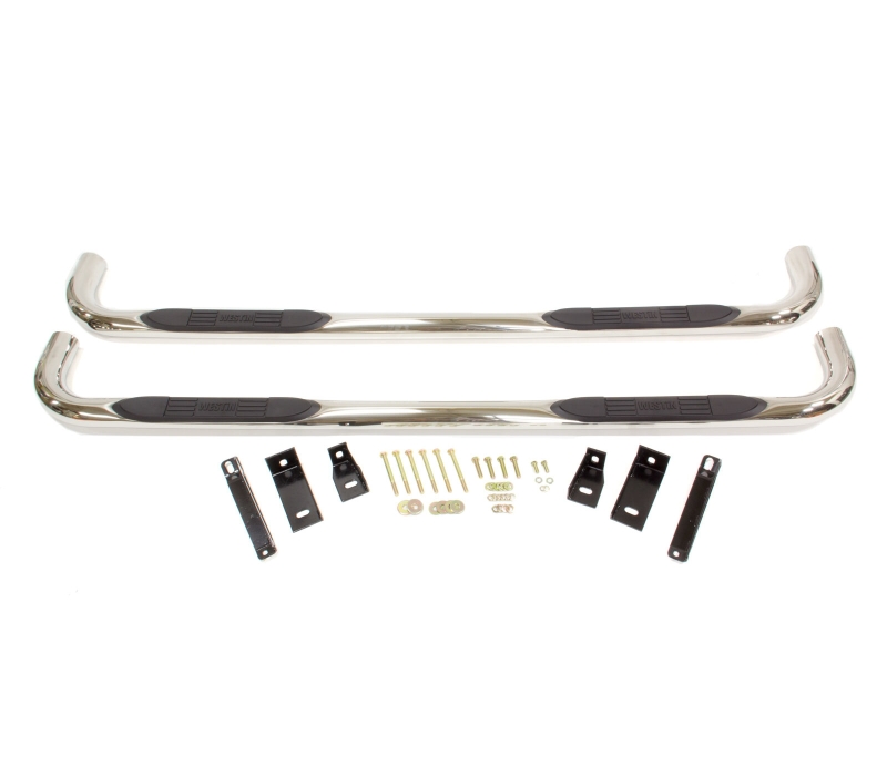 Westin 1999-2013 Chevy Silverado 1500 Crew Cab E-Series 3 Nerf Step Bars - SS
