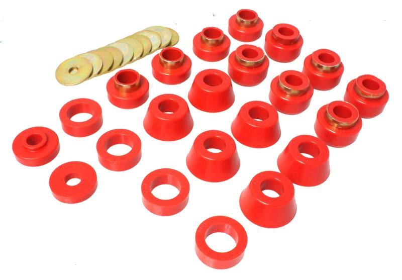 Energy Suspension Body Mounts - Red 2.4105r image 4