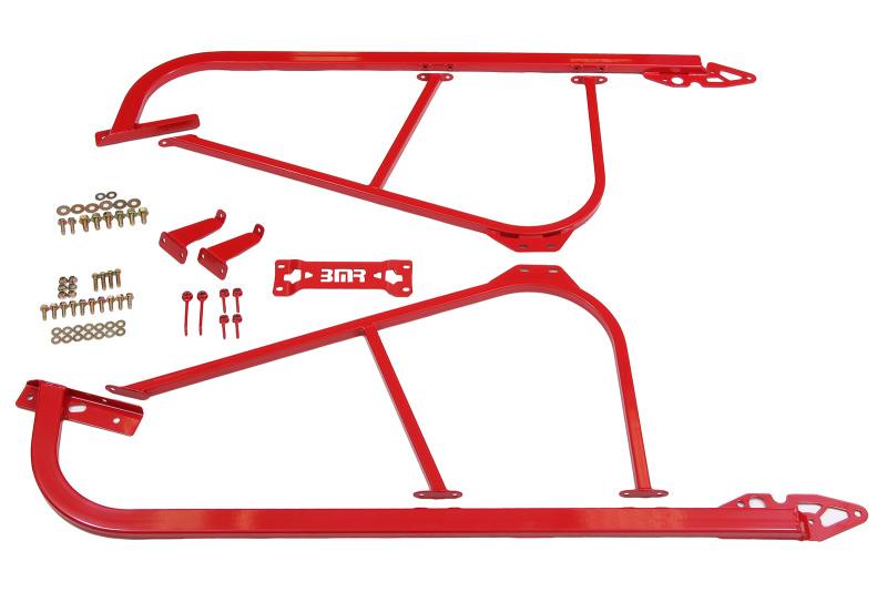 BMR Challenger Bolt-On Subframe Connectors - Red sfc110r