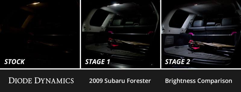 Diode Dynamics 09-13 Subaru Forester Interior LED Kit Cool White Stage 2 dd0616 image 3