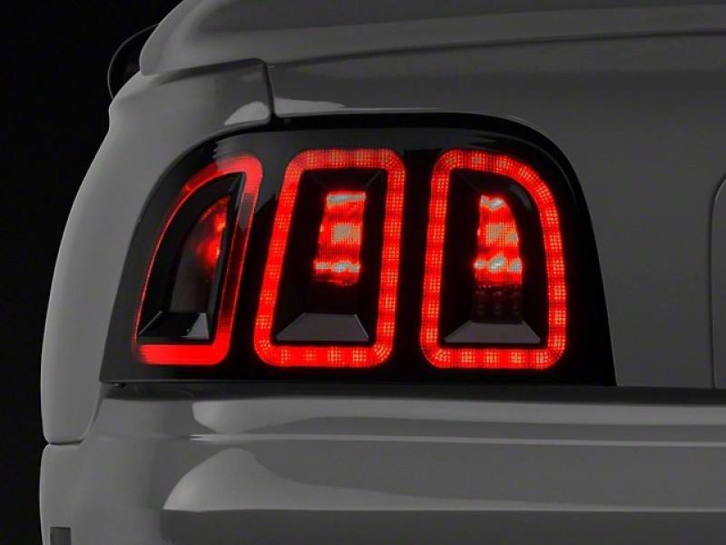 Raxiom 96-98 Ford Mustang Icon LED Tail Lights- Black Housing (Smoked Lens) 389876 image 12