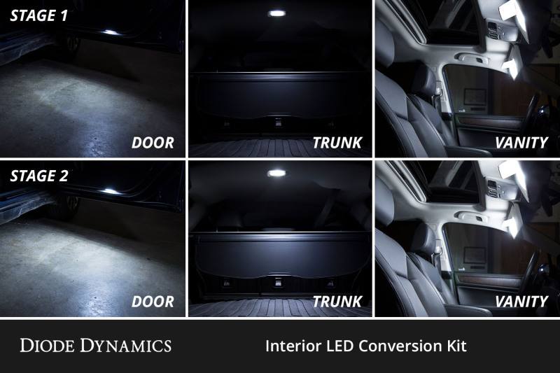 Diode Dynamics 2020+ Subaru Outback Interior LED Kit Cool White Stage 2 dd0610 image 4
