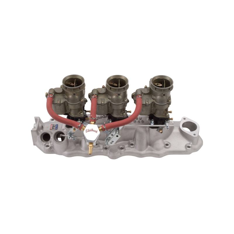 Edelbrock Fuel Block Kit Triple Feed 1286 Mini Block 1281