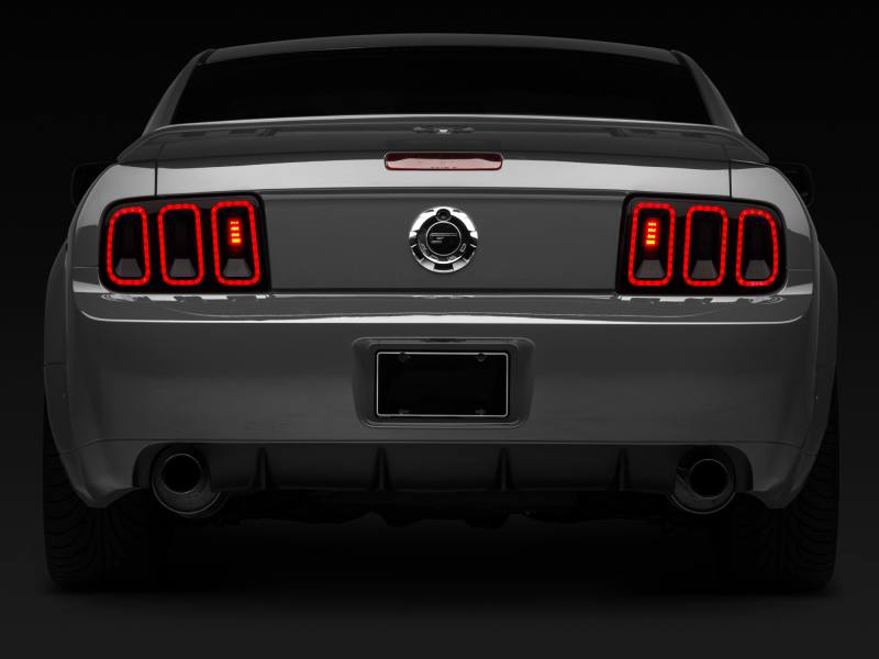 Raxiom 05-09 Ford Mustang Gen5 Tail Lights- Black Housing (Smoked Lens) 49169 image 9