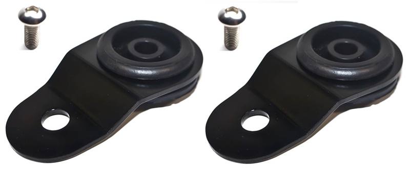 Torque Solution Radiator Mount Combo with Inserts (Black) : Mitsubishi Evolution 7/8/9 ts-ev-009ic