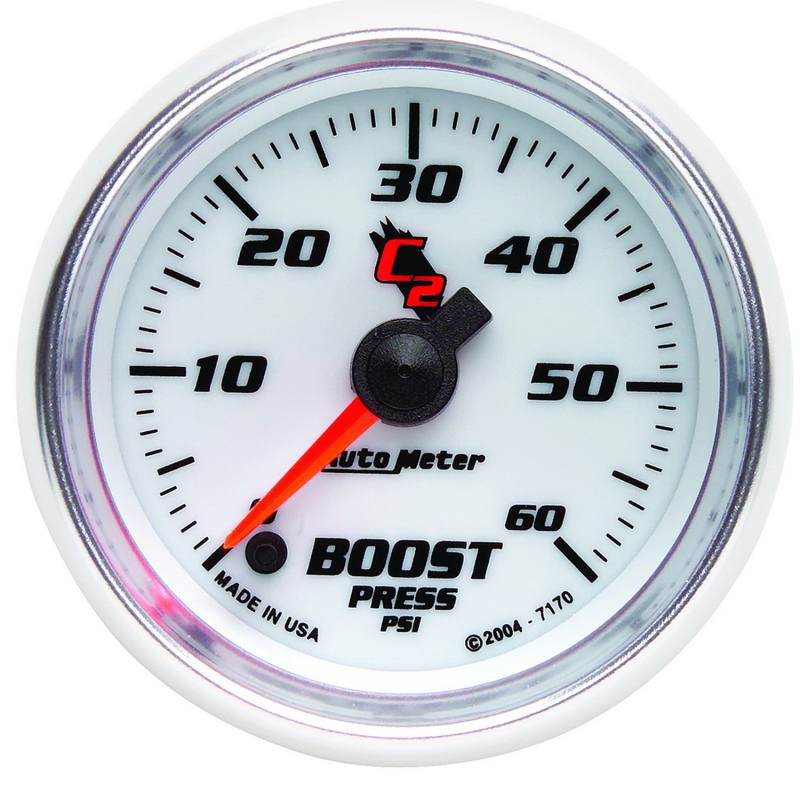 AutoMeter 2-1/16in C2/S Boost Gauge 60psi 7170