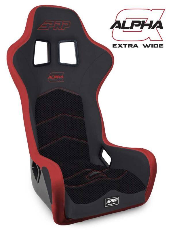 PRP Alpha Composite Seat/Extra Wide- Black/Red a3902-204 image 2