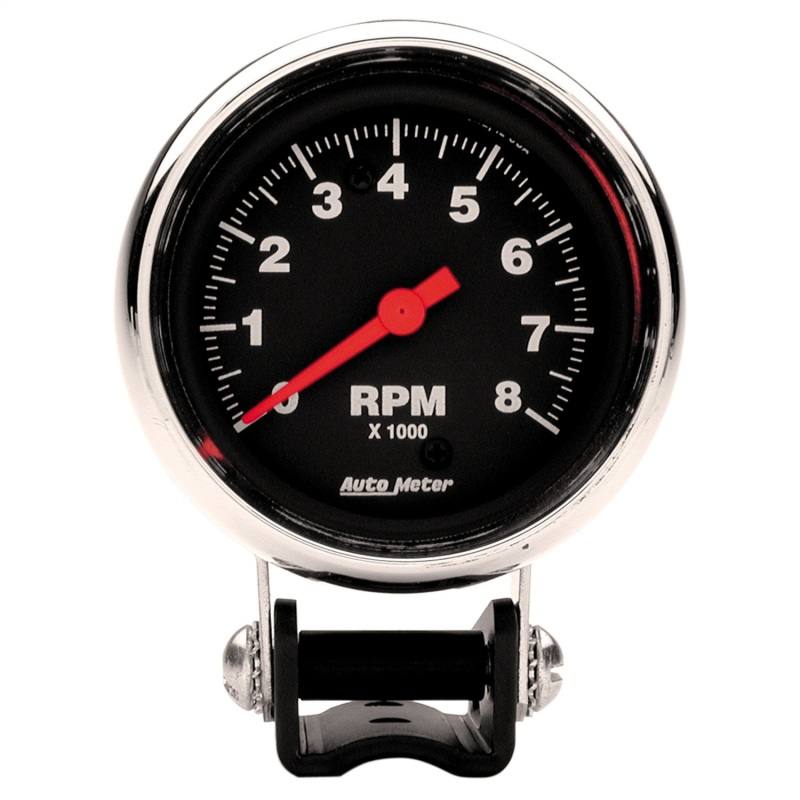 AutoMeter 2-5/8in Chrome Tach 8000 RPM 2893 image 2