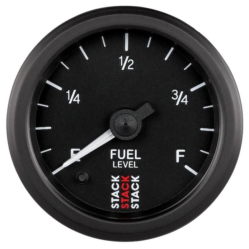 Autometer Stack Instruments 52mm 0-280 Ohm Programmable Pro Stepper Motor Fuel Level Gauge - Black ST3315