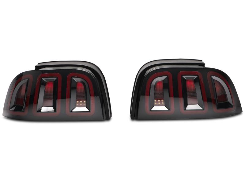 Raxiom 96-98 Ford Mustang Icon LED Tail Lights- Black Housing (Smoked Lens) 389876 image 11