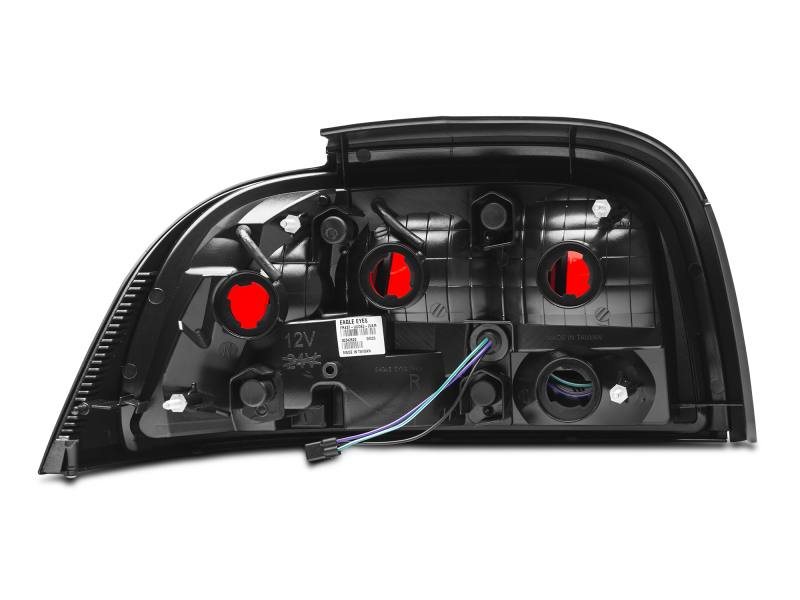 Raxiom 96-98 Ford Mustang Icon LED Tail Lights- Black Housing (Smoked Lens) 389876 image 3