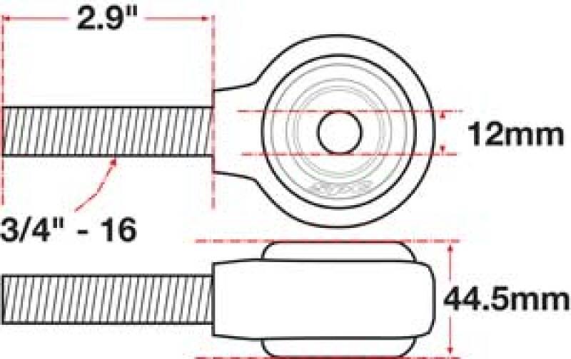 SPC Performance XAXIS Rod End Ball Joint 15792 image 2