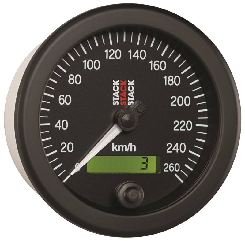 Autometer Stack 88mm 0-260 KM/H Electronic Speedometer - Black ST3802 image 5