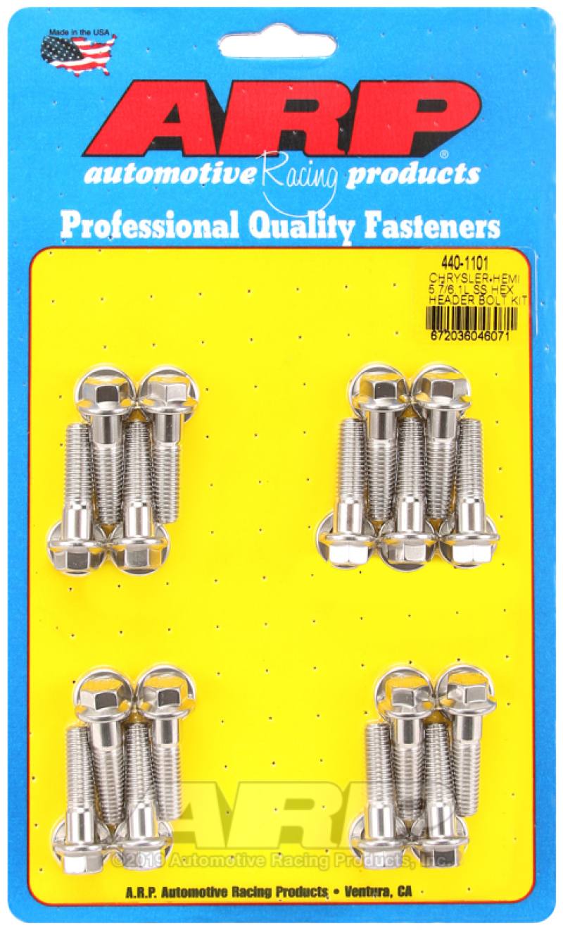 ARP Chrysler hemi 5.7/6.1L SS Hex Header Bolt Kit 440-1101 image 2