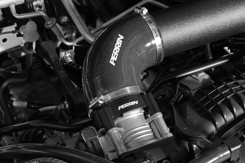 Perrin 22-23 Subaru WRX Front Mount Intercooler Kit (Black Tubes & Silver Core) pspitr441slbk image 4