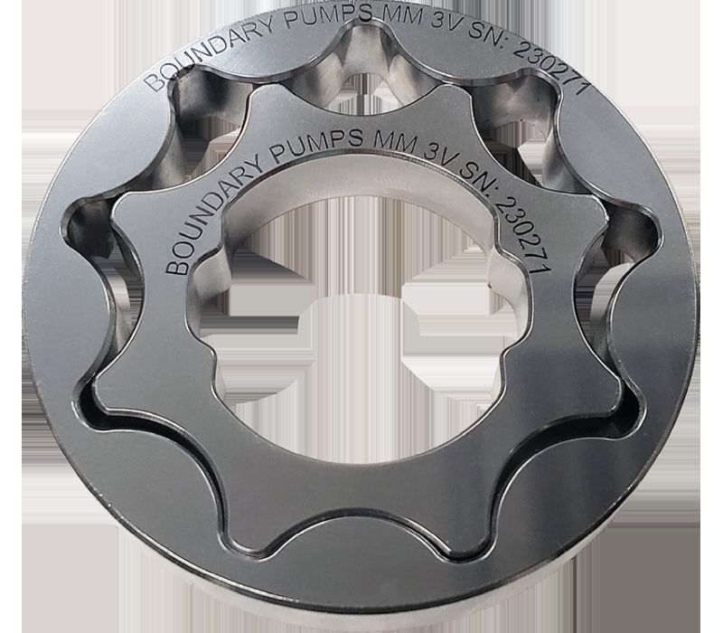 Boundary 99-15 Ford Modular Motor (All Types) V8 Oil Pump Assembly w/Billet Back Plate mm-s1-bbp image 3