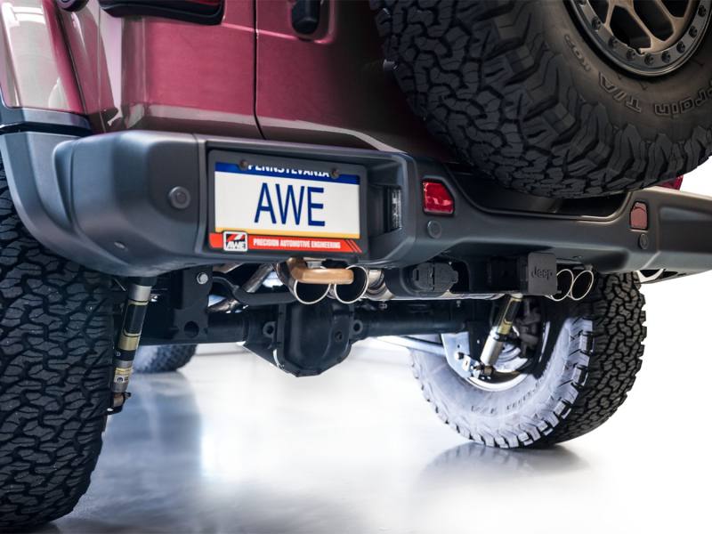 AWE 21+ Wrangler 392 Switchpath Cat-Back Exhaust- Quad BashGuards 302541392 image 15