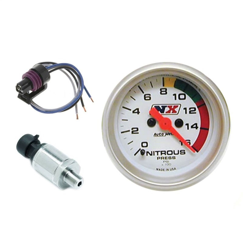 Nitrous Express 25/16 Nitrous Electric Pressure Gauge w/Sensor 15531