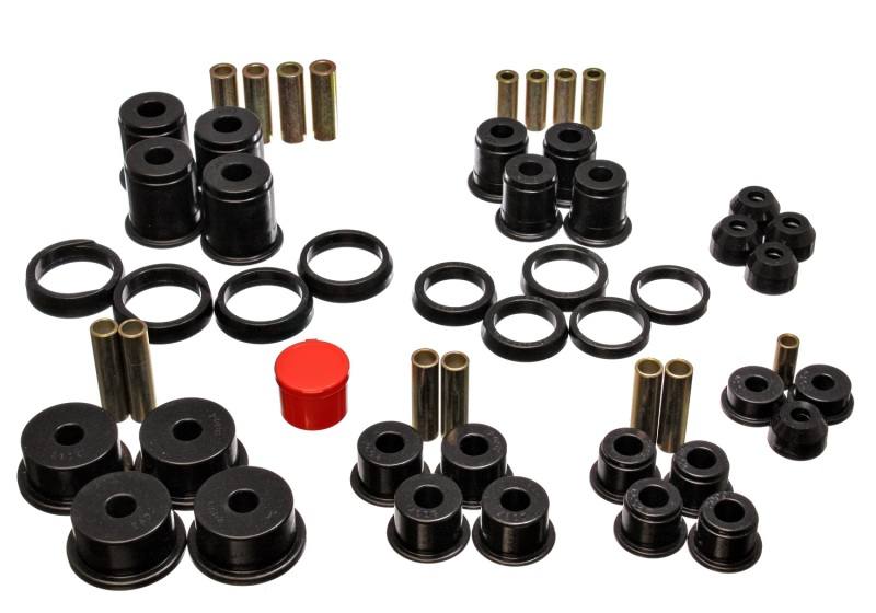 Energy Suspension 84-01 Jeep Cherokee/Wagoneer/Comanche Black Hyper-Flex Master Bushing Set 2.18105g image 2