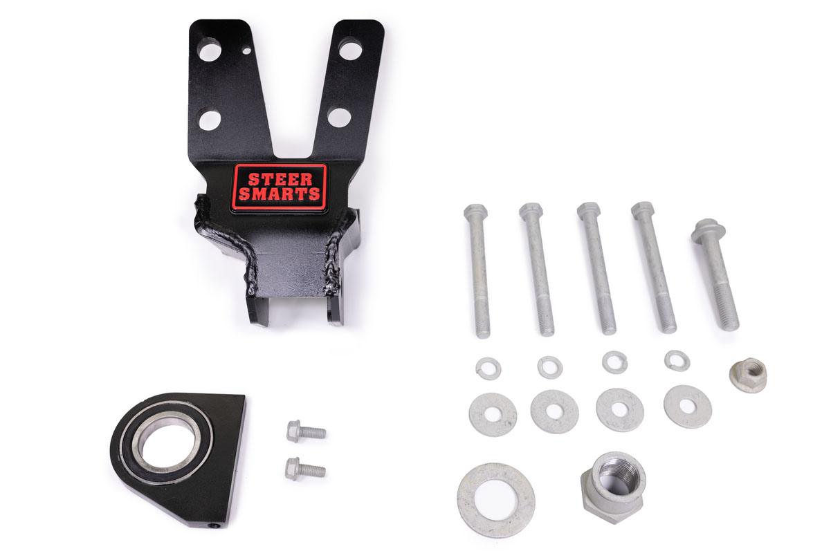 Steer Smarts 18-24 Jeep Wrangler/Gladiator JL/JT Yeti XD Sealed Bearing Sector Shaft Brace with Frame Side Track Bar Reinforcement Bracket - Steel Steering Box Only 79041001