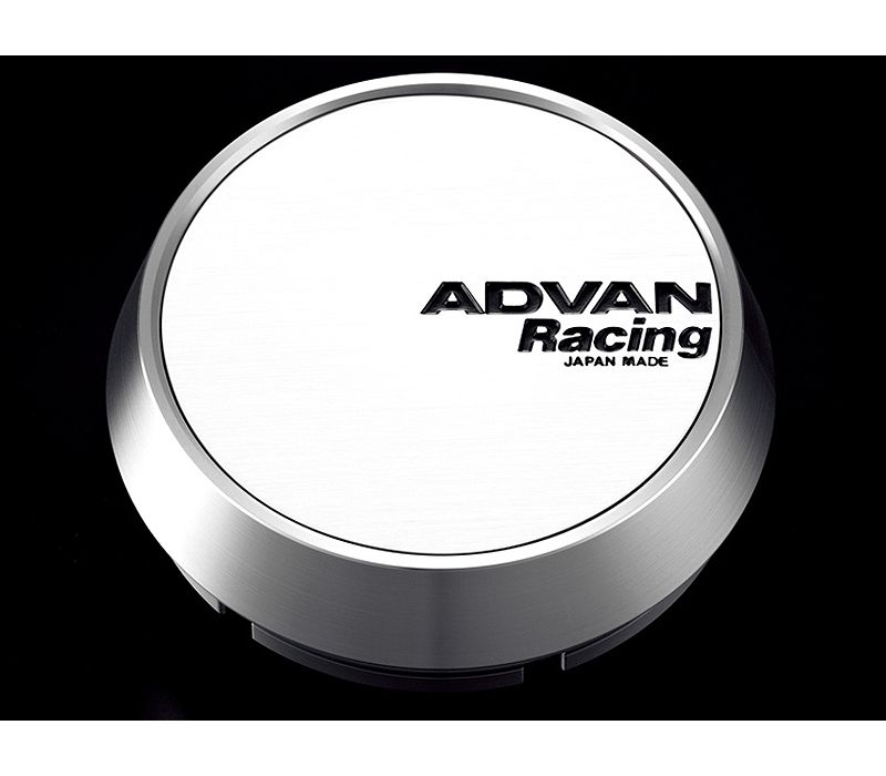 Advan 63mm Middle Centercap - White/Silver Alumite v2390