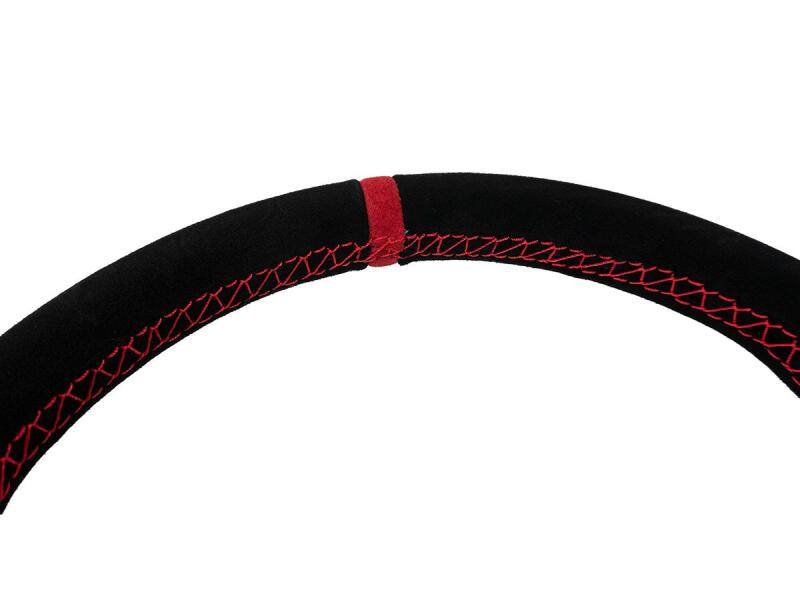 PRP Suede D-Shape Steering Wheel - Red g253 image 3
