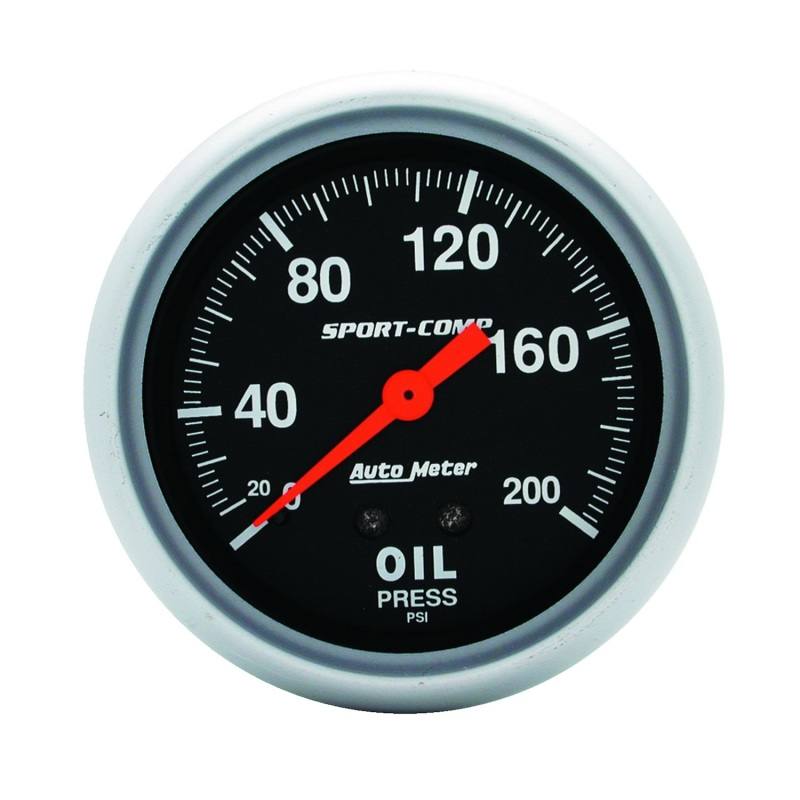 AutoMeter 0-200 Oil Pressure Gauge 3422 image 2