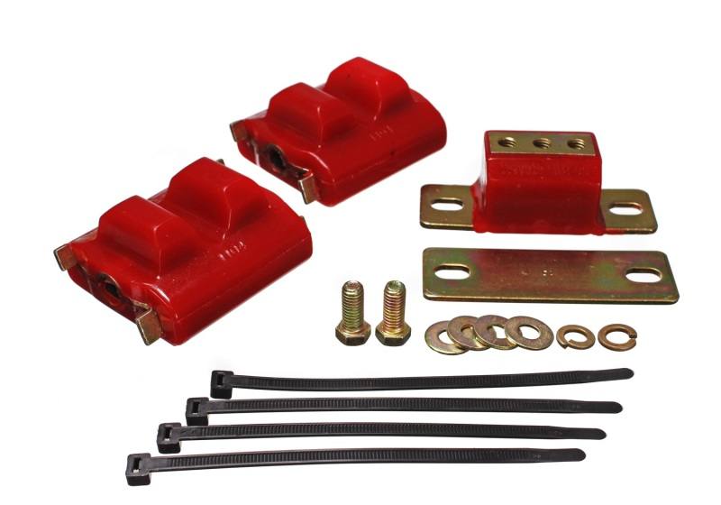Energy Suspension 73-92 Chevrolet Camaro Red Motor and Transmision Mounts; Zinc Finish 3.1130r