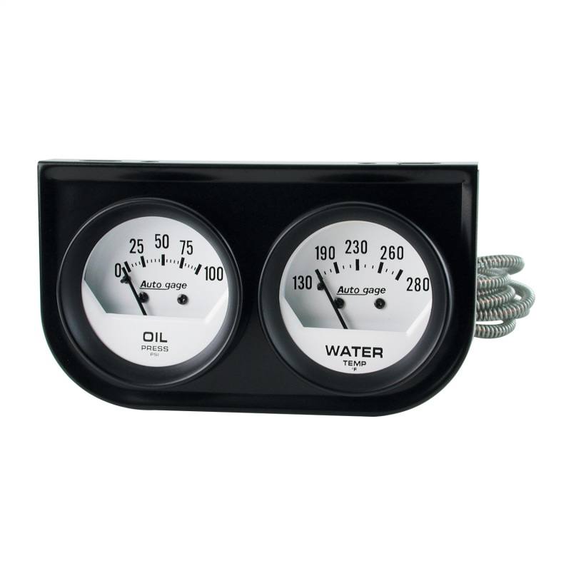AutoMeter 2-1/16in Oil/Water Short Sweep Console 2323 image 2