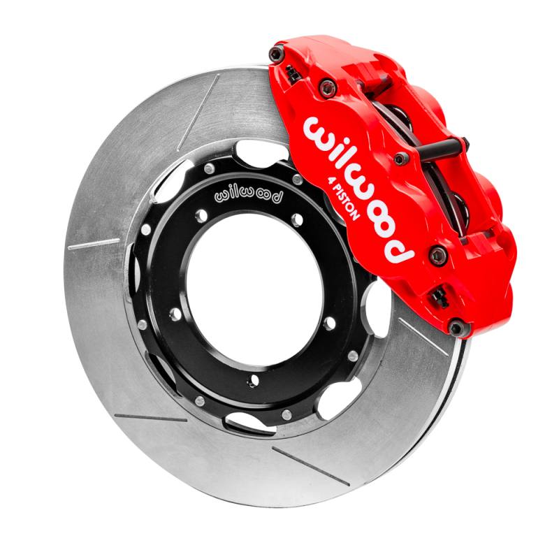 Wilwood 69-89 Porsche 911 Front Superlite Brake Kit 3.5in MT Slotted Face - Red 14016947r