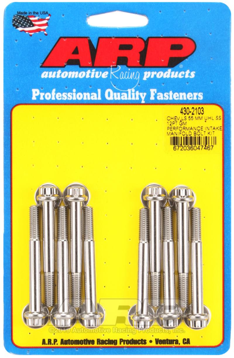 ARP GM LS Intake Bolt Kit w/GM Performance Intake 430-2103 image 2