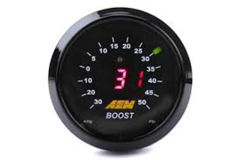 AEM 52mm Boost Digital Gauge -30-50psi 30-4408 image 4