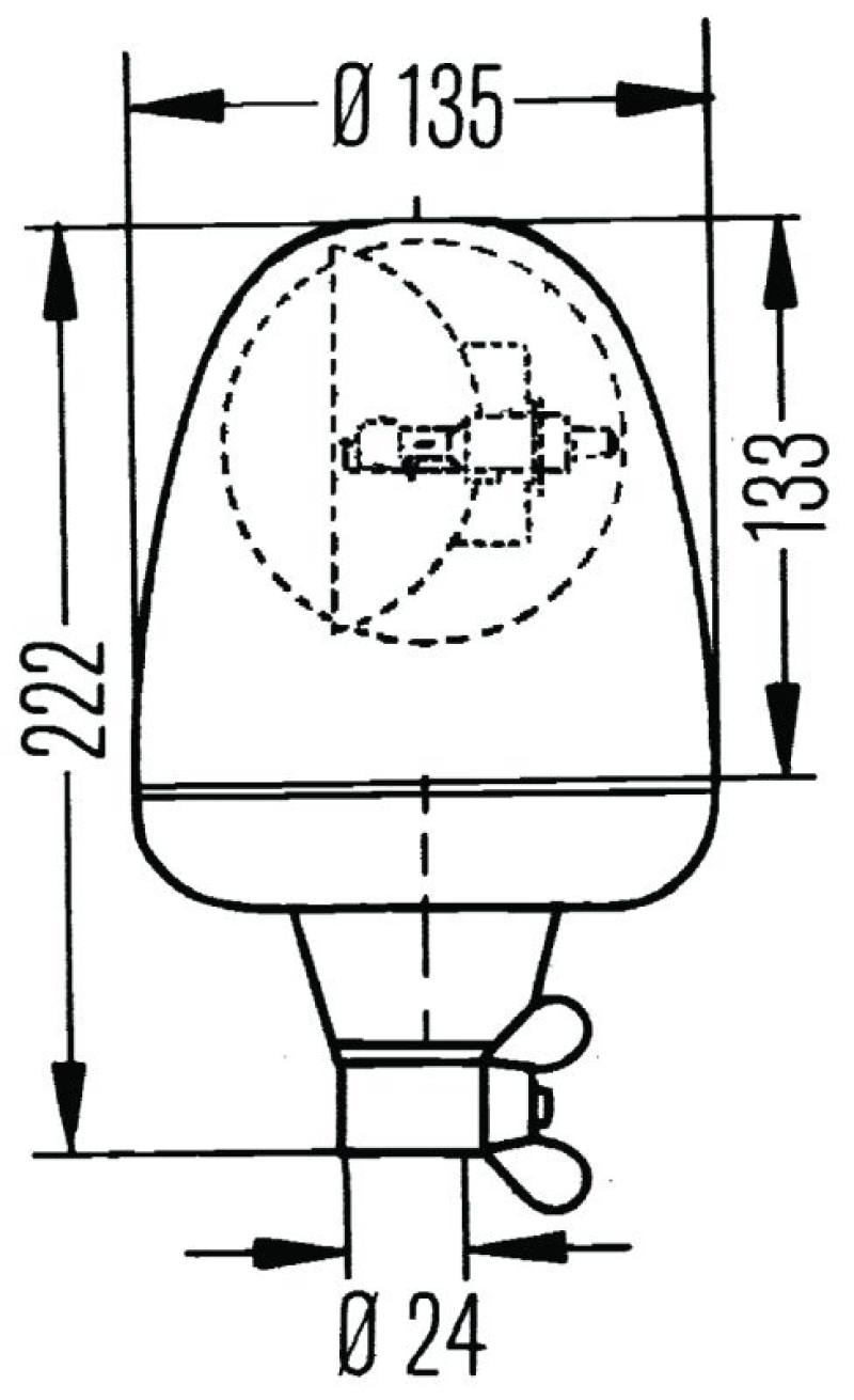 Hella Rotating Lamp H 24V Yellow Mgs24 2Rl 006846011 image 4