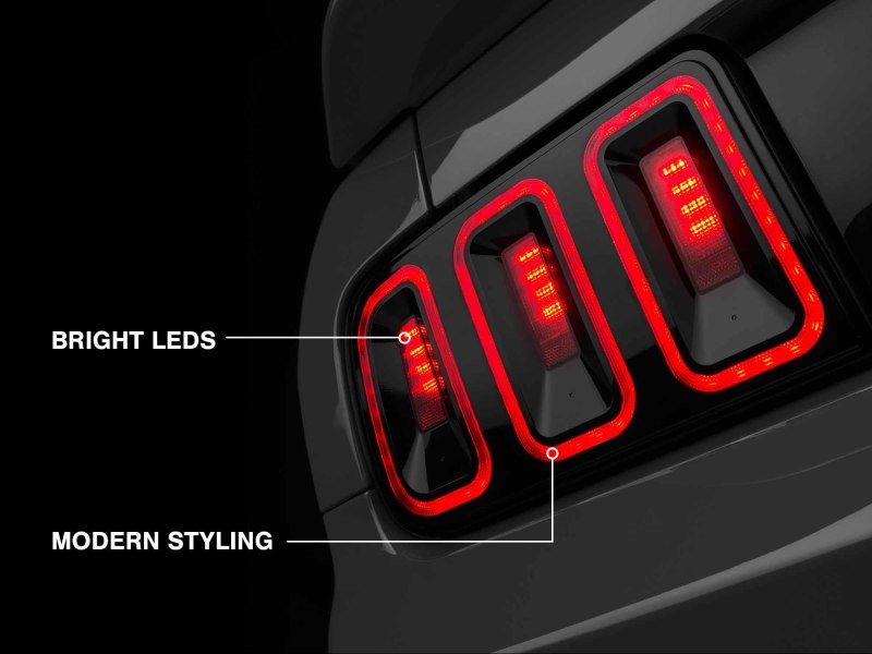 Raxiom 05-09 Ford Mustang Gen5 Tail Lights- Black Housing (Smoked Lens) 49169 image 16